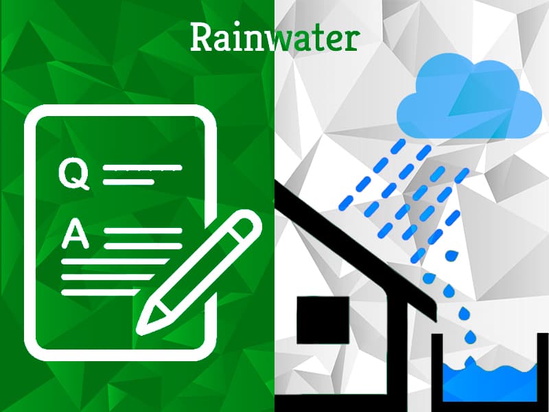 Is water harvested from rainwater hard or soft ?